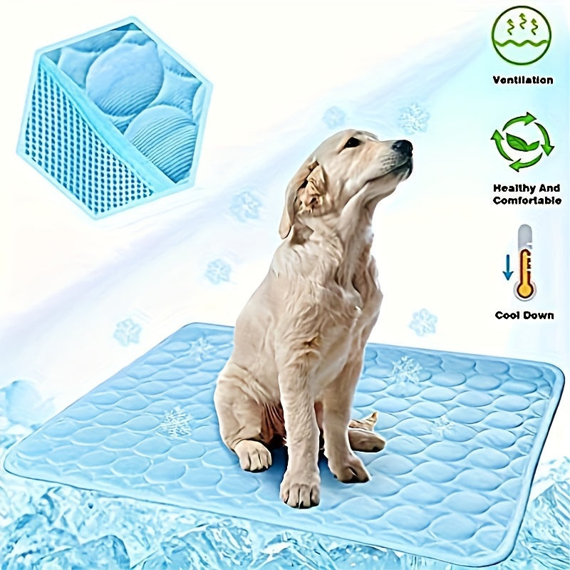 Pet Cooling Mat — Ice Silk Pad for Dogs & Cats