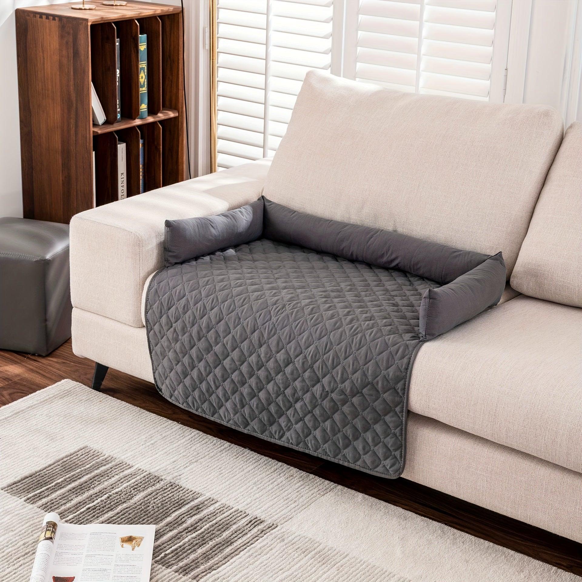 Calming Fluffy Pet Mat — Sofa Cover & Dog Bed
