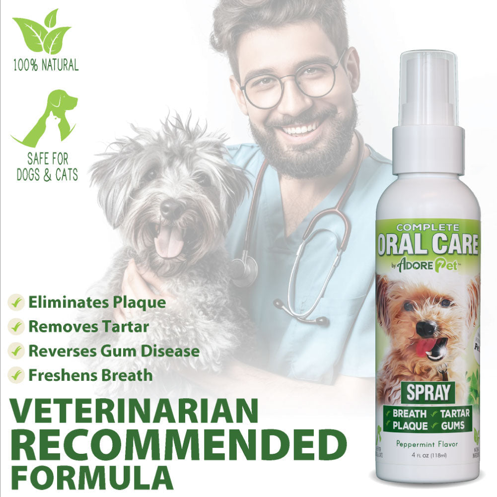 Oral Care Spray for Dogs & Cats — Fresh Breath Formula
