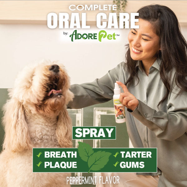 Oral Care Spray for Dogs & Cats — Fresh Breath Formula