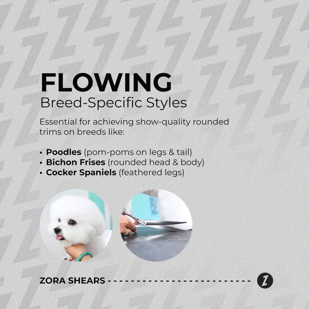 Curved Grooming Shear for Dogs & Cats