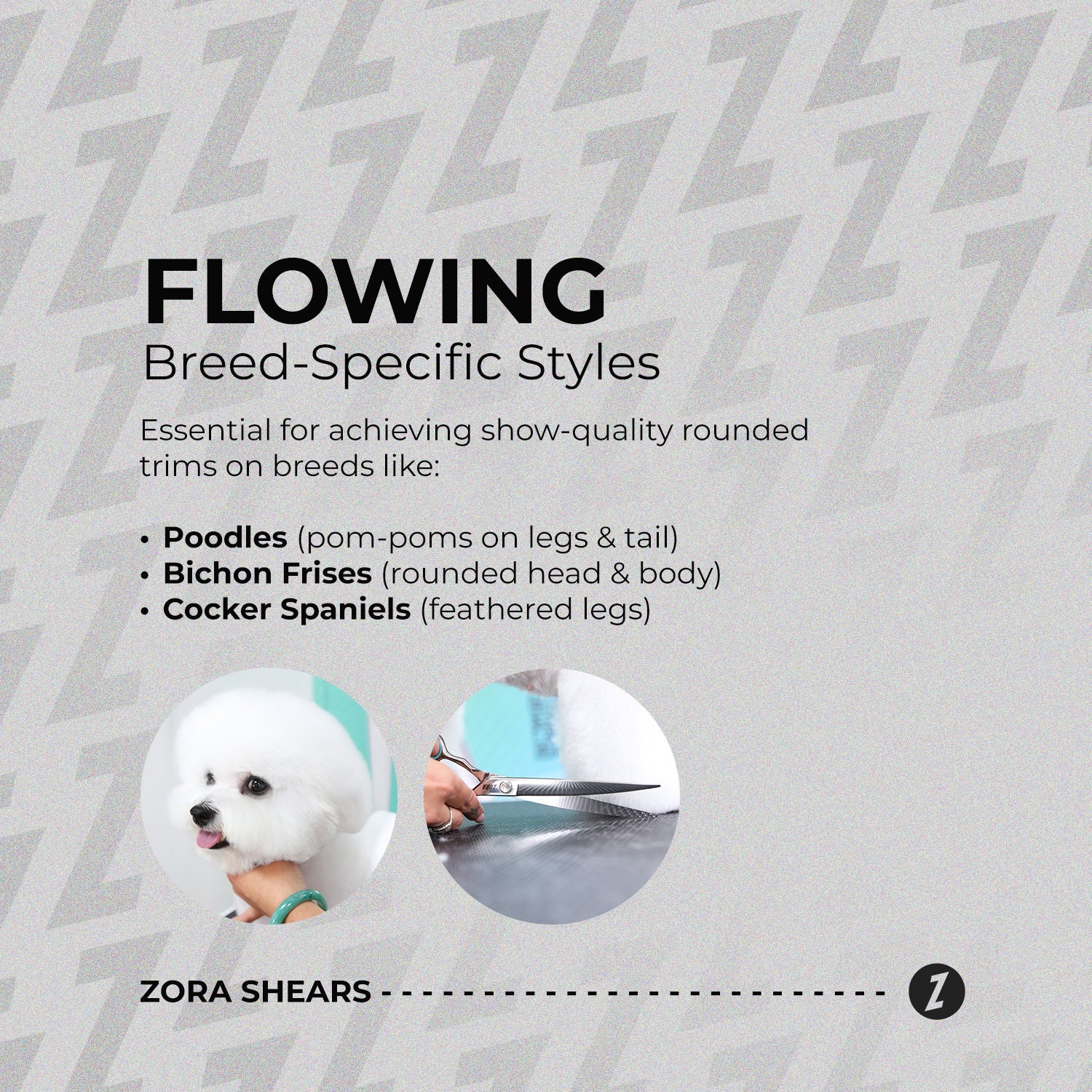 Curved Grooming Shear for Dogs & Cats