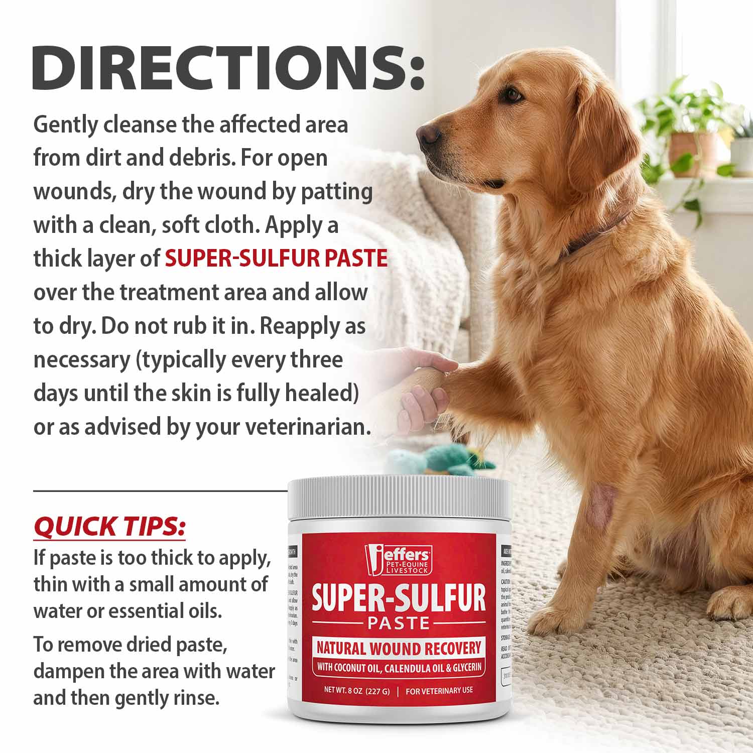 Sulfur Skin & Wound Healing Paste for Pets