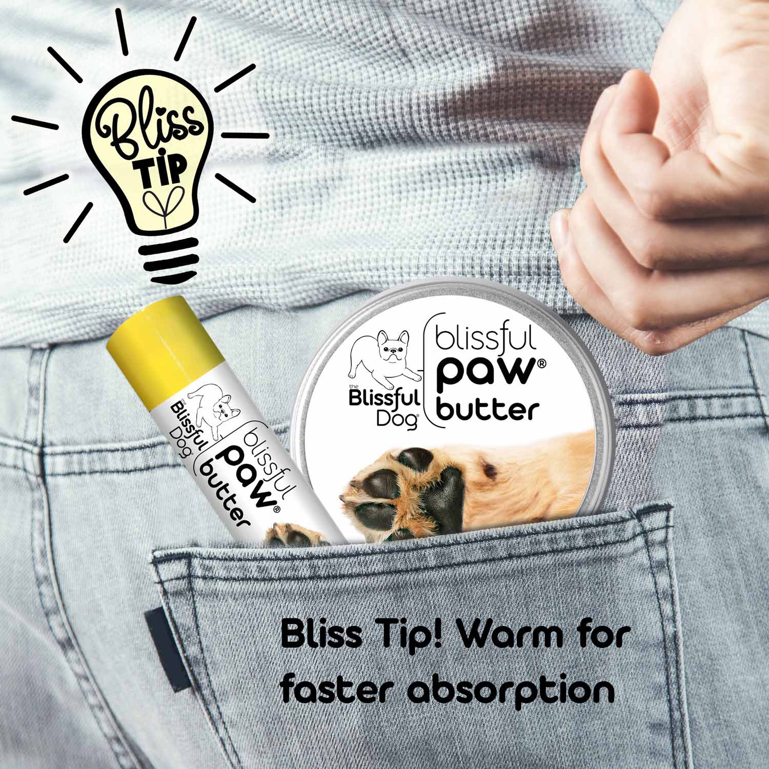Paw Butter for Dogs — Moisturizes Rough & Dry Paw Pads