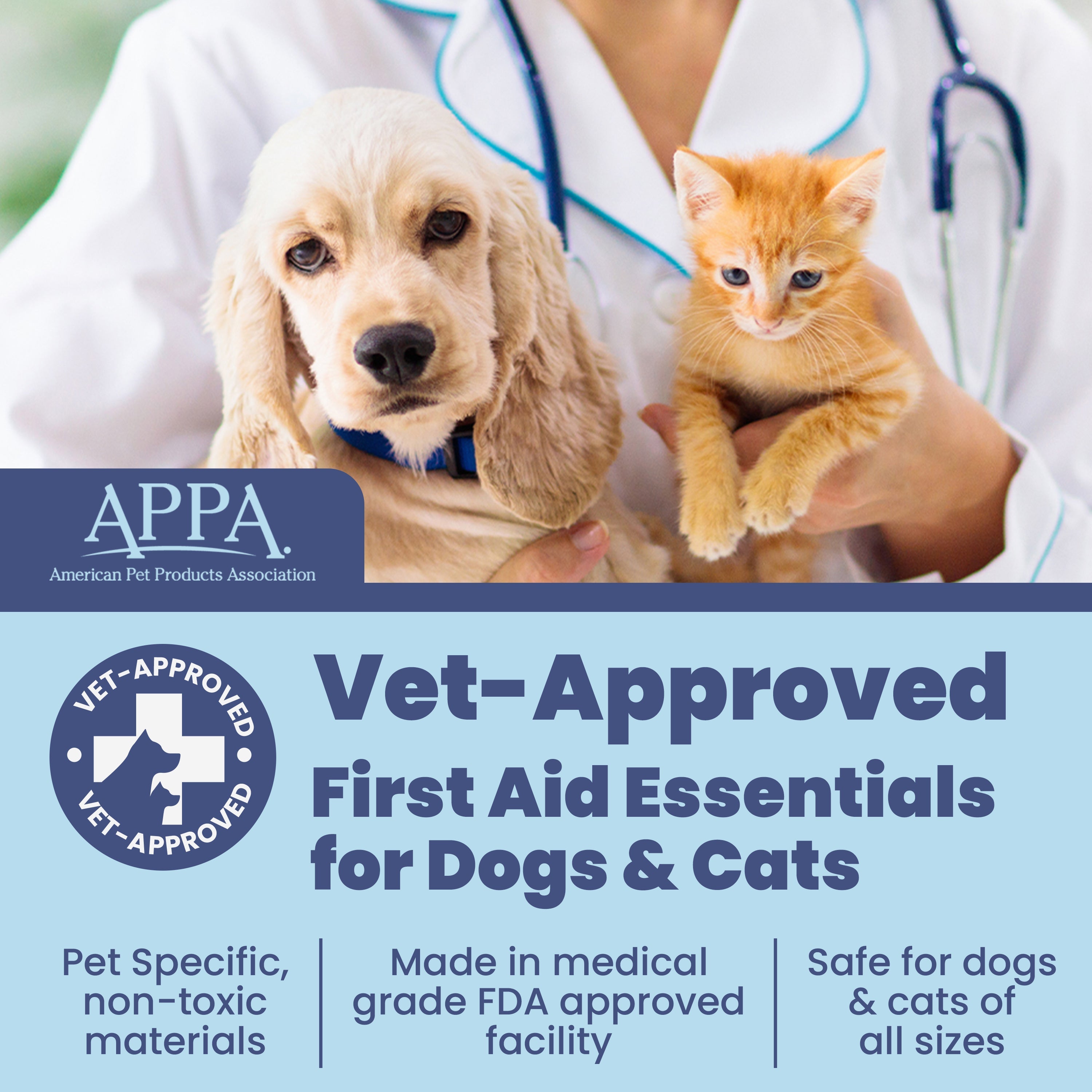 Pet First Aid Kit for Dogs & Cats — Vet-Approved Essentials