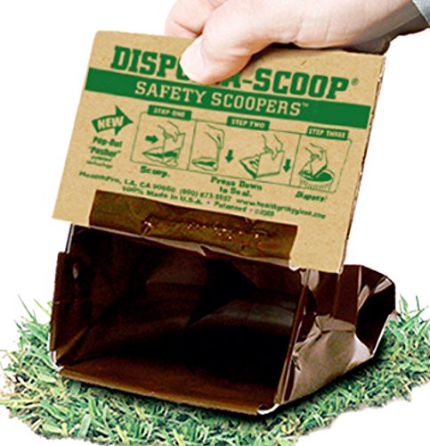 Disposable Pet Waste Scoops — 500-Pack