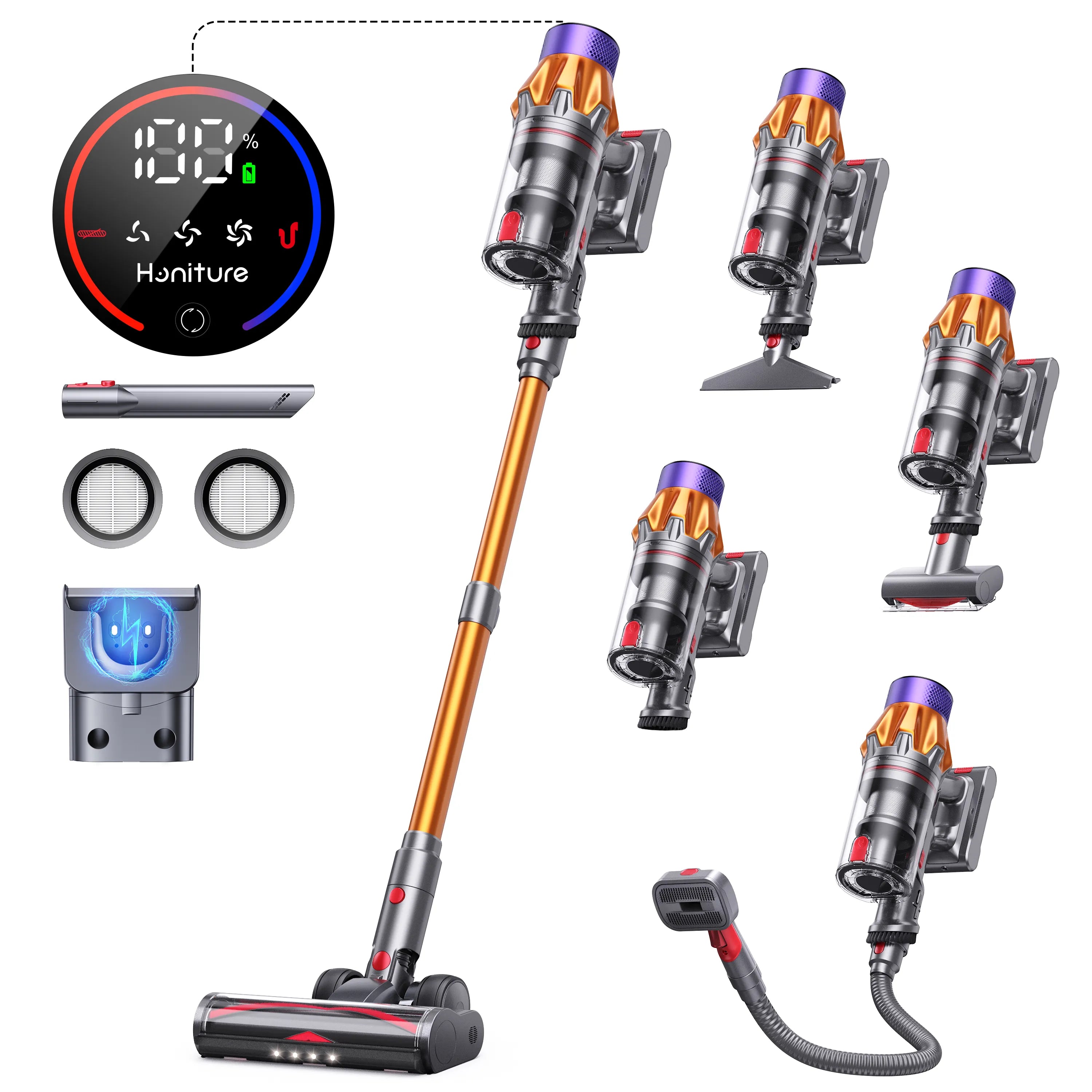 Pet Hair Vacuum Cleaner & Grooming Kit