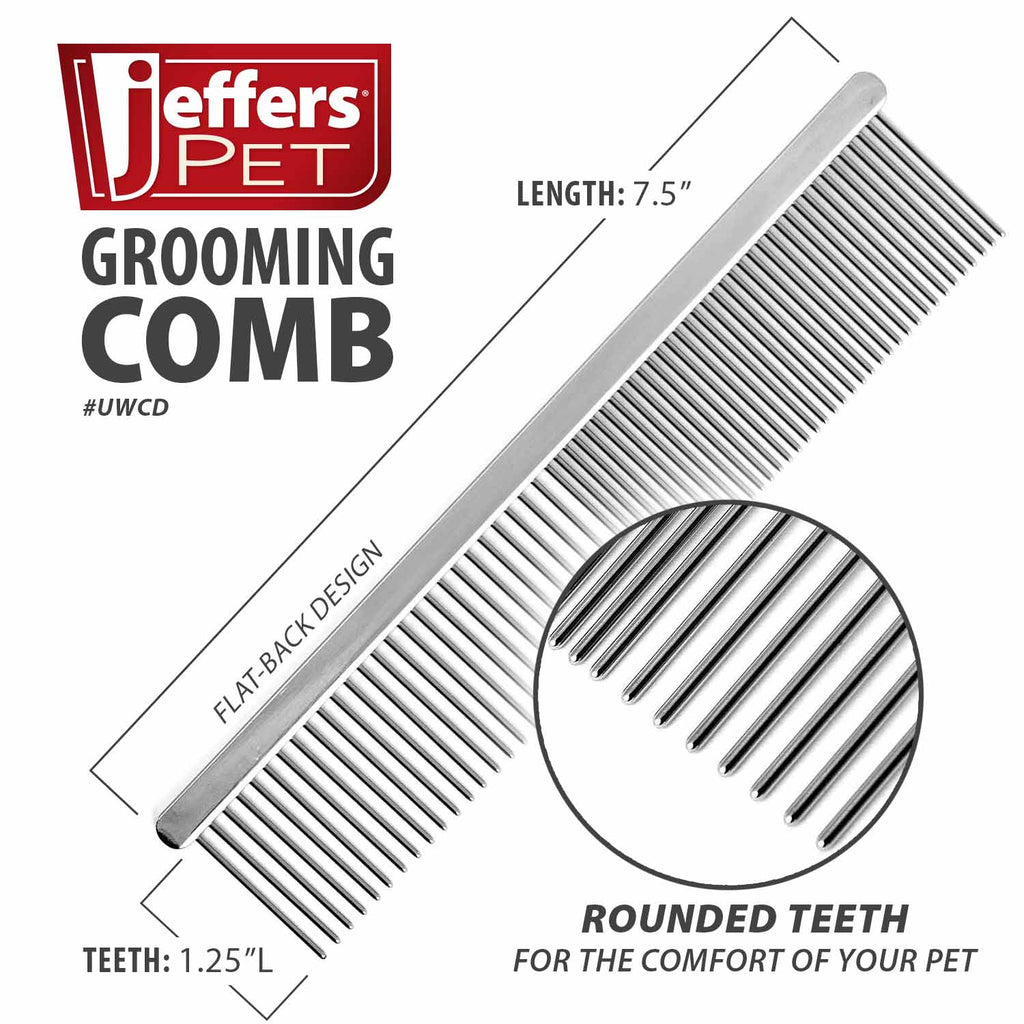 Flat Back Grooming Comb for Dogs & Cats