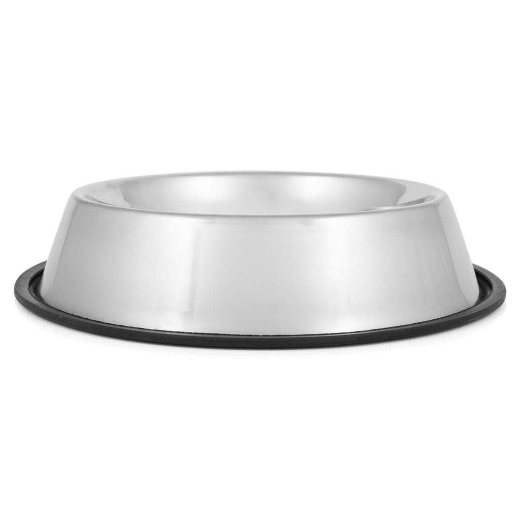 No-Tip Stainless Steel Pet Bowl for Dogs & Cats