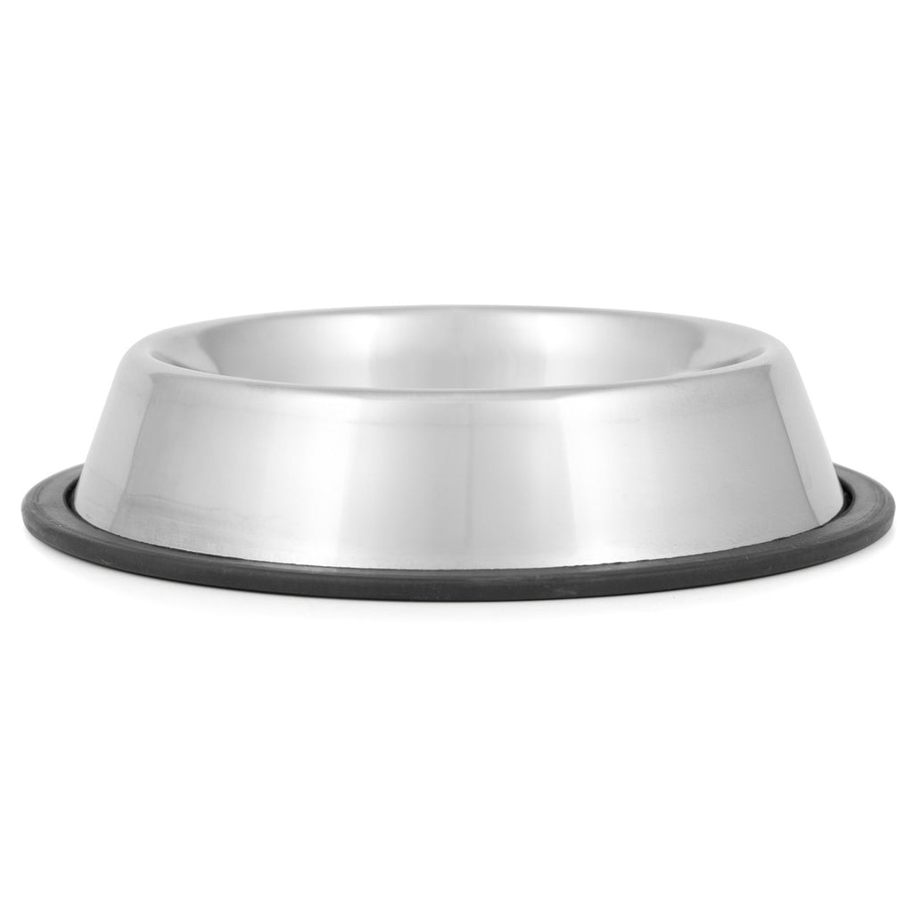 No-Tip Stainless Steel Pet Bowl for Dogs & Cats