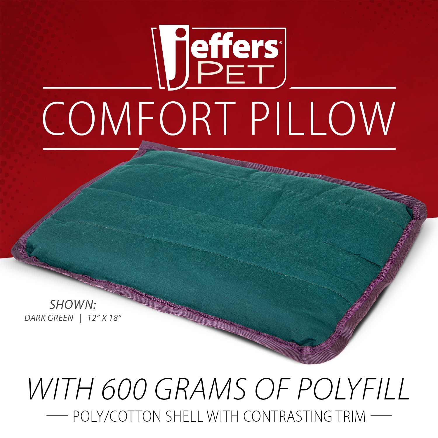 Washable Dog Pillow — For Crates, Carriers & Lounging
