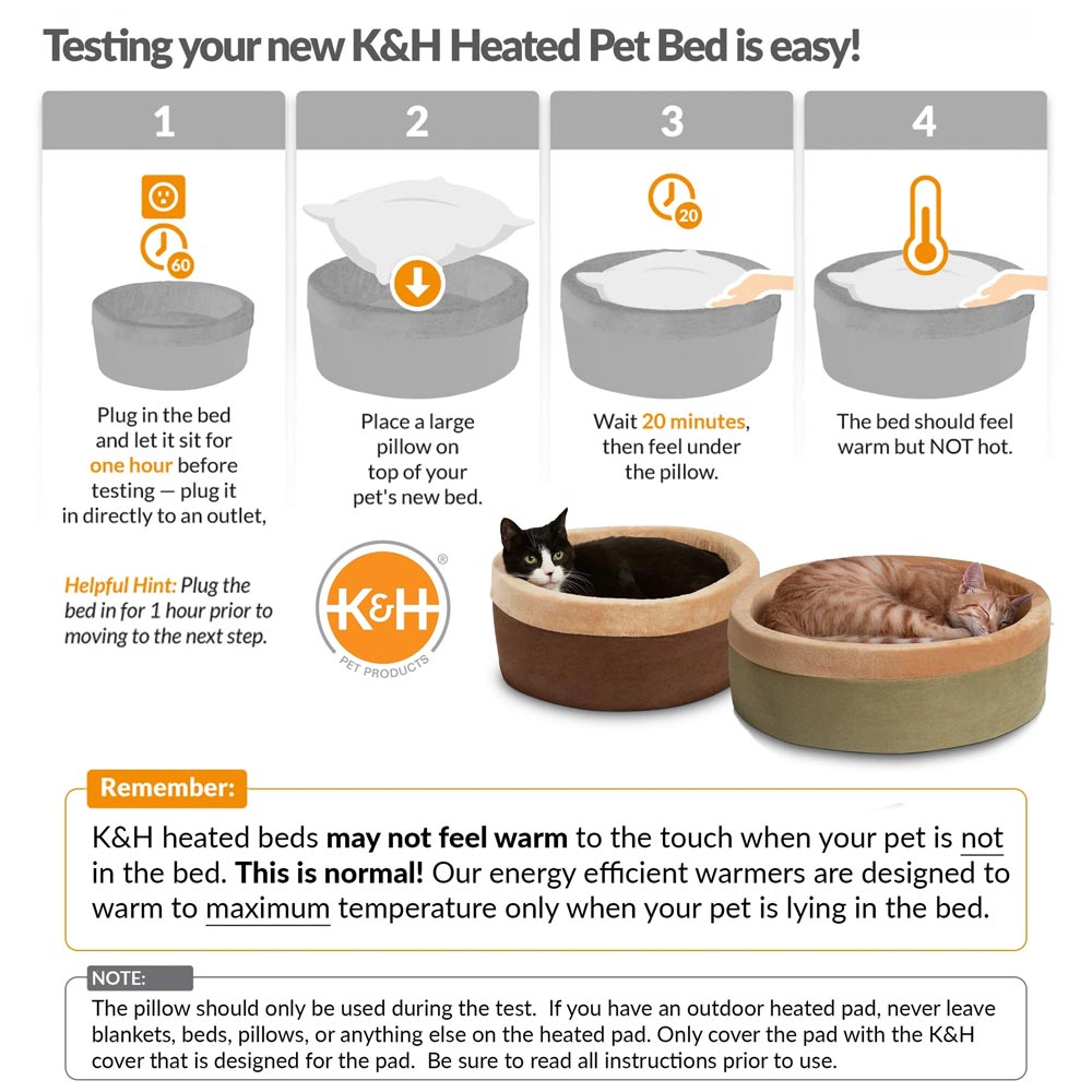 Heated Indoor Cat Bed — Safe, Energy-Efficient & Washable