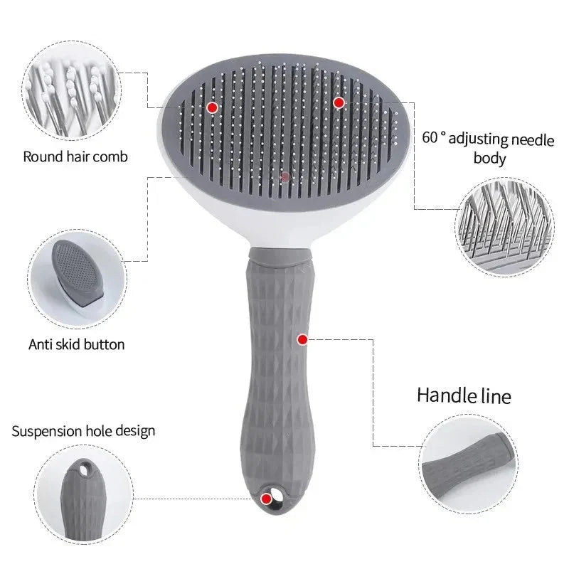 Pet Hair Removal Brush & Slicker Comb for Dogs & Cats