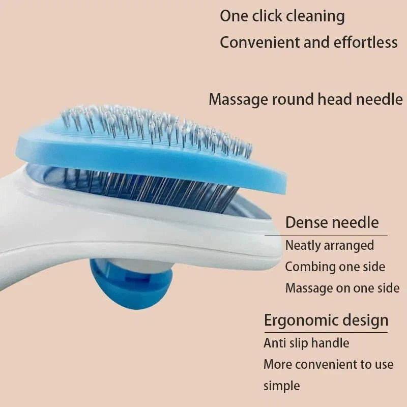 Pet Hair Removal Brush & Slicker Comb for Dogs & Cats