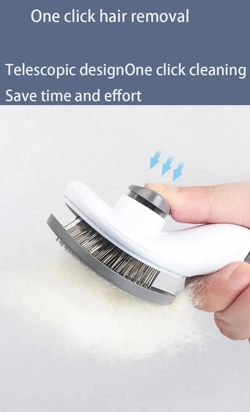 Pet Hair Removal Brush & Slicker Comb for Dogs & Cats