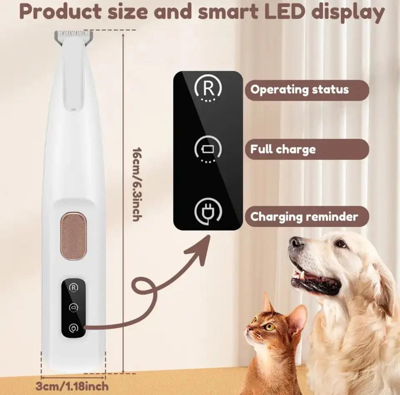 Cordless Pet Hair Trimmer for Dogs & Cats